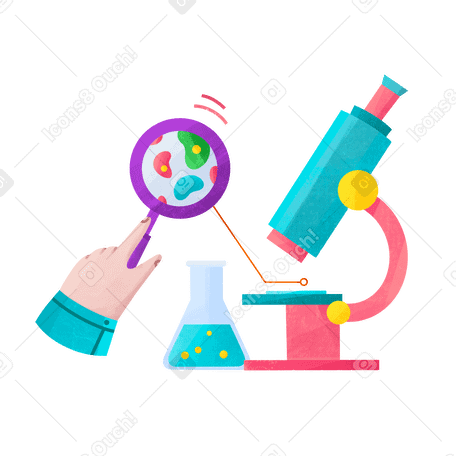 Scientist doing laboratory research PNG, SVG