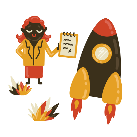 Rocket launch Illustration in PNG, SVG