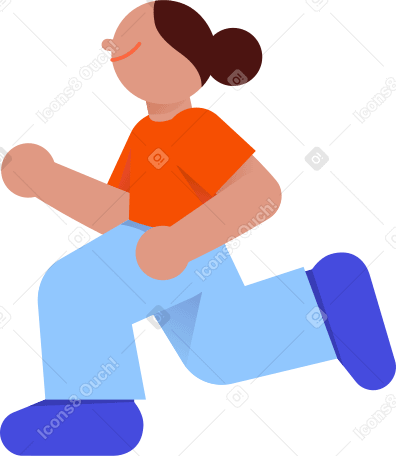 mujer corriendo PNG, SVG