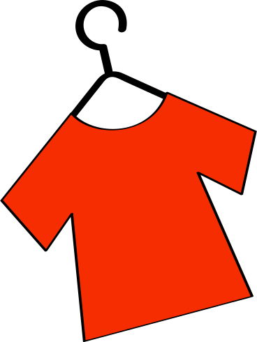 Aufhänger mit rotem t-shirt PNG, SVG