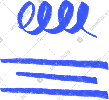 Blue lines and cursive line PNG, SVG