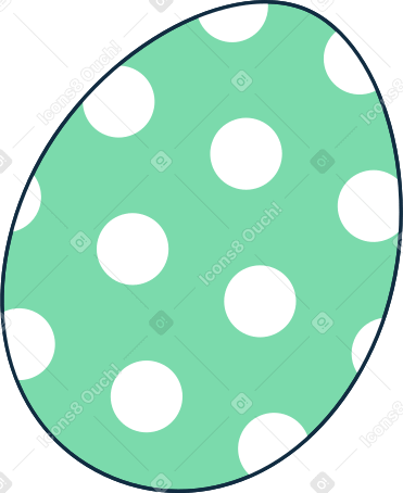 Uovo di pasqua verde PNG, SVG