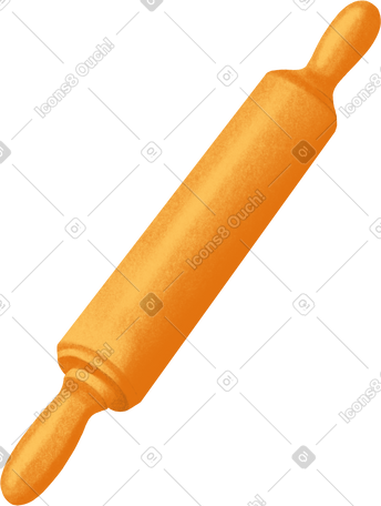 wooden rolling pin PNG, SVG