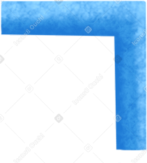 blue corner PNG、SVG