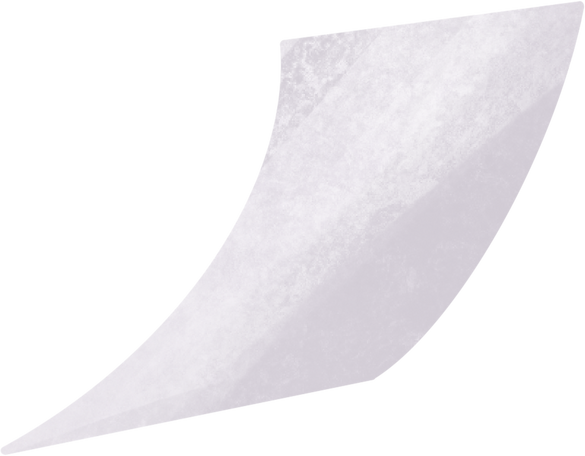 white curved piece of paper Illustration in PNG, SVG