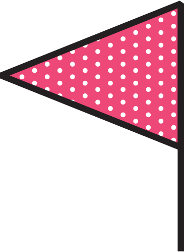 red triangular flag PNG, SVG