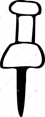 Grosse épingle blanche PNG, SVG