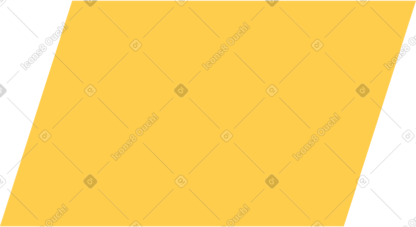 yellow parallelogram PNG, SVG