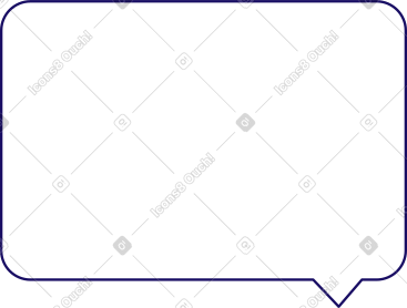 Empty rectangle speech bubble PNG, SVG