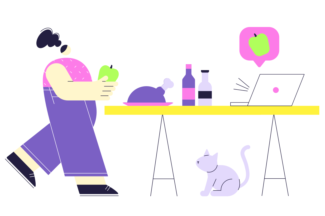 Cooking according to the video lesson Illustration in PNG, SVG