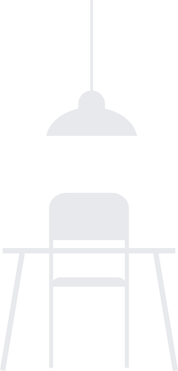 desk chair lamp coworking space PNG, SVG