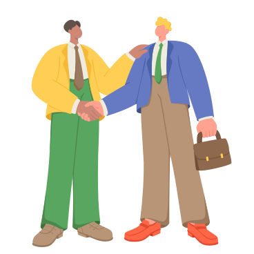 Business men shaking hands for deal PNG, SVG