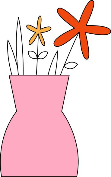 pink vase with flowers animierte Grafik in GIF, Lottie (JSON), AE