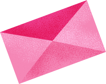 pink envelope with a letter PNG, SVG