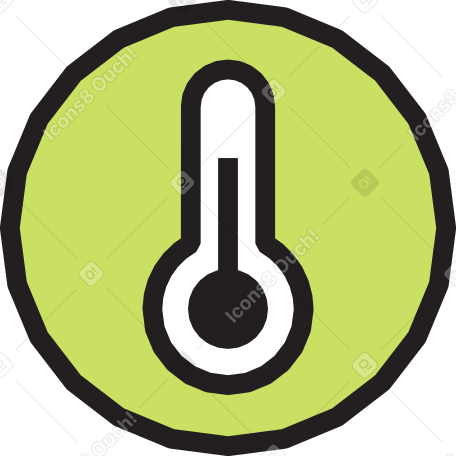 thermometer sign Illustration in PNG, SVG