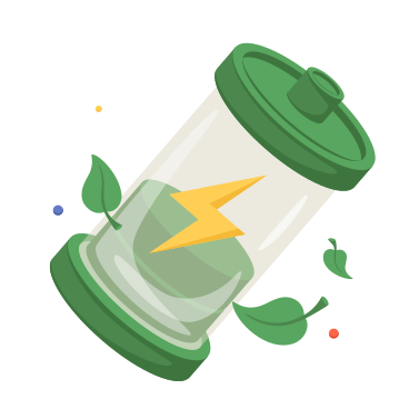 Eco battery PNG, SVG