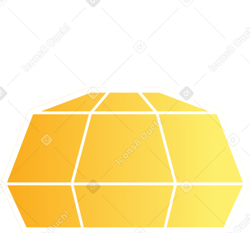 Желтая современная лампа в PNG, SVG
