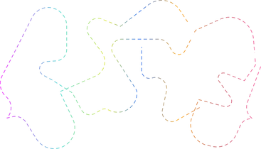 multicolored dotted line PNG, SVG