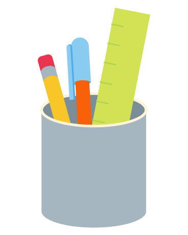 A glass of stationery PNG, SVG
