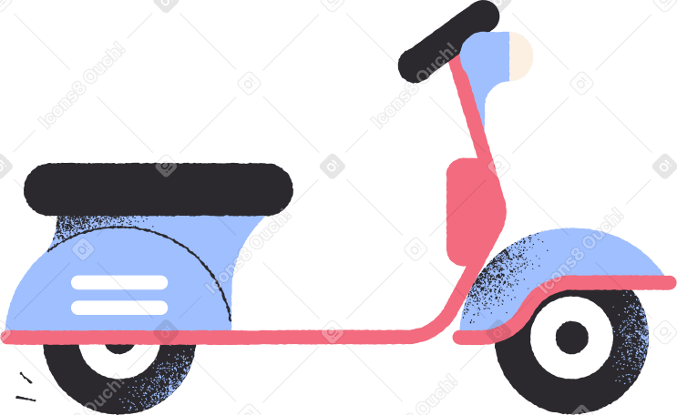 motobike Illustration in PNG, SVG