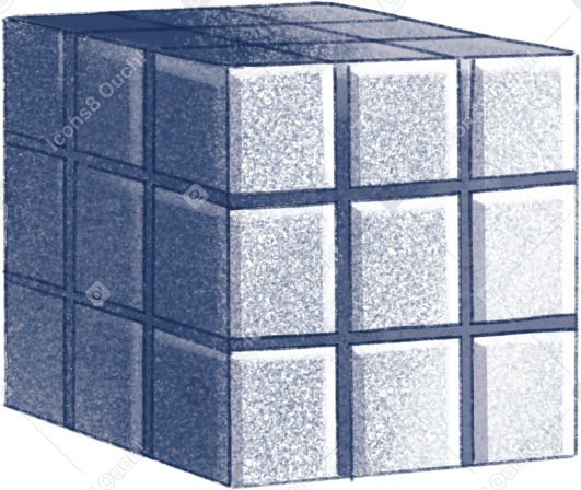 rubik's cube Illustration in PNG, SVG