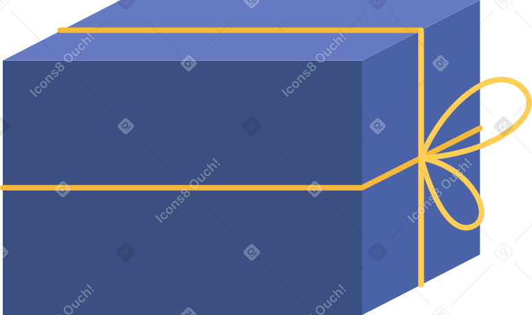蓝色礼物 PNG, SVG