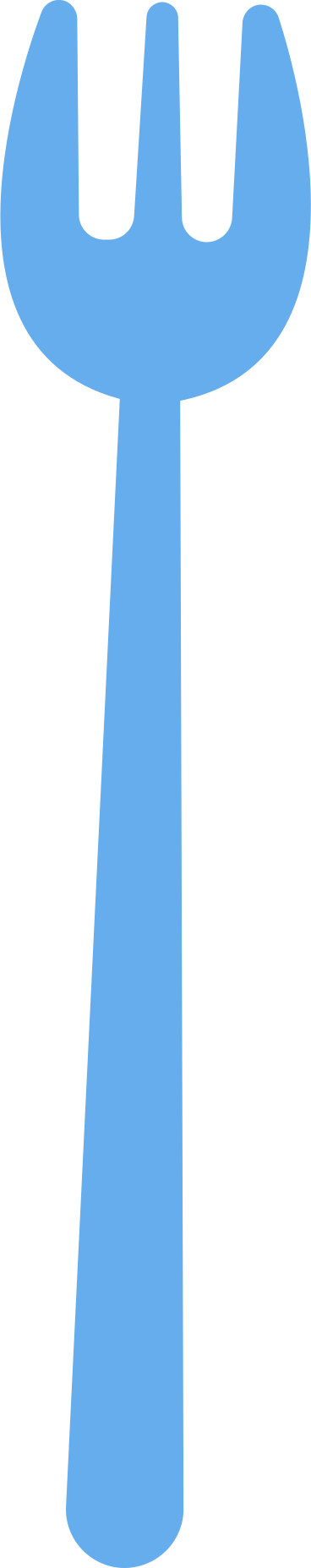 tenedor azul PNG, SVG