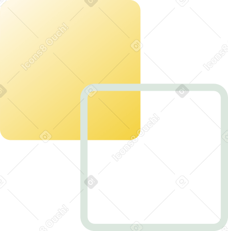 two squares for interface Illustration in PNG, SVG