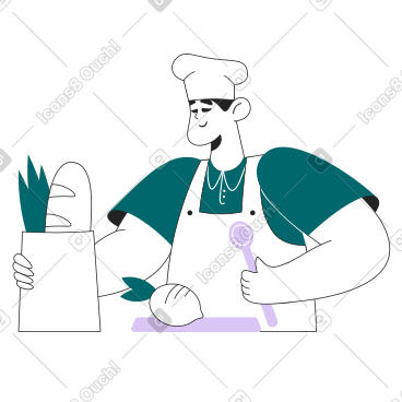 厨师准备食谱的原料 PNG, SVG