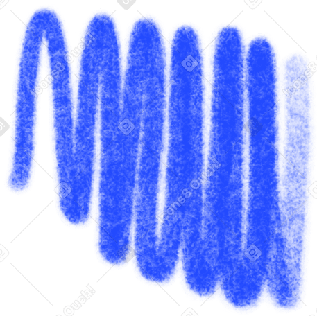 blue scribble PNG, SVG