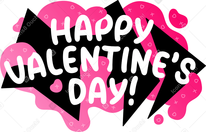 happy valentines day background Illustration in PNG, SVG