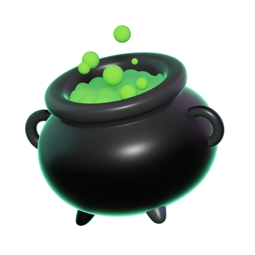 witch's cauldron icon PNG, SVG