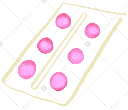 pills in blister pack PNG, SVG
