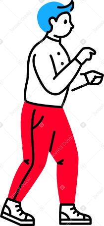 man in work uniform Illustration in PNG, SVG