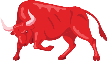 angry bull PNG, SVG