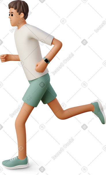 Young man running PNG, SVG