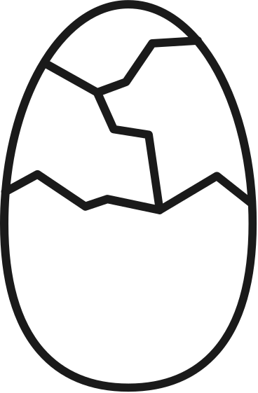 cracked egg PNG, SVG