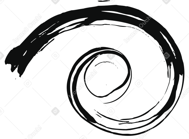 черная улитка в PNG, SVG