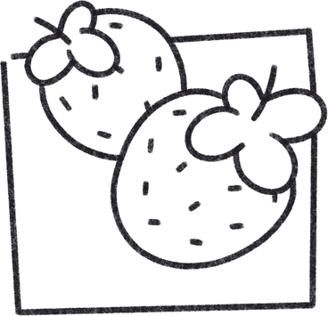 strawberries PNG, SVG