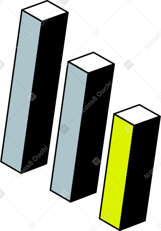 chart columns Illustration in PNG, SVG