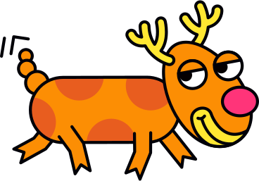 running deer PNG, SVG