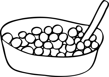 Bowl with cereal PNG, SVG