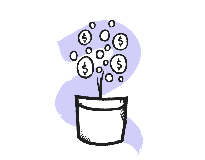 Immagine Vettoriale fai crescere i tuoi soldi in PNG e SVG in stile | Illustrazioni Icons8