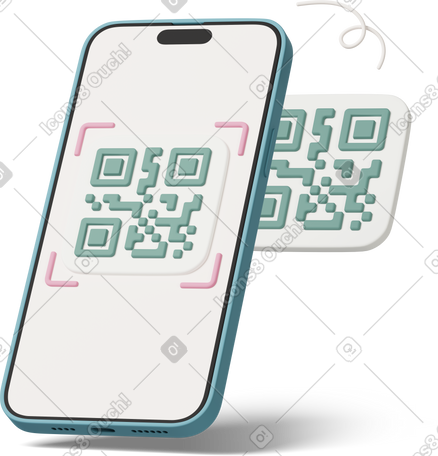 3D scanning qr code PNG, SVG