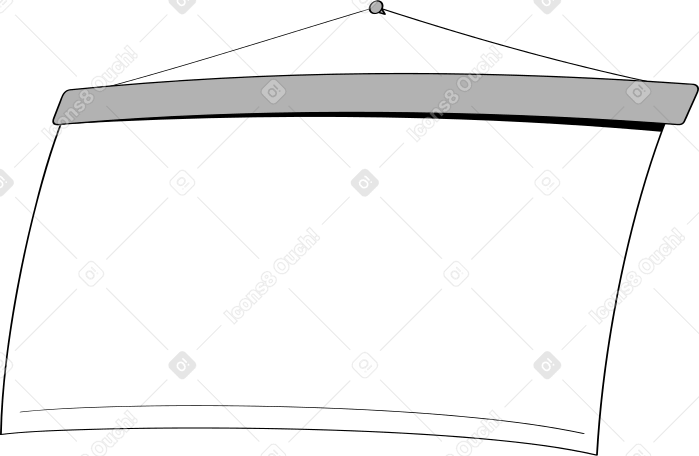 sliding screen for projector and presentations Illustration in PNG, SVG