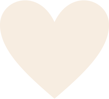 Beige heart PNG, SVG