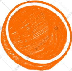 Orange coin two PNG, SVG