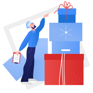 Gift warehouse PNG, SVG
