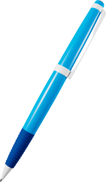blue pen PNG, SVG