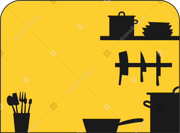 kitchen Illustration in PNG, SVG